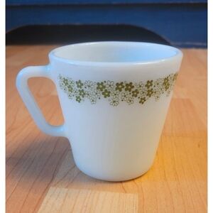 Pyrex 'Spring Blossom' milk glass coffee cup
